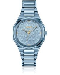 HUGO - Steel Watch With Logo-Textured Dial - Lyst