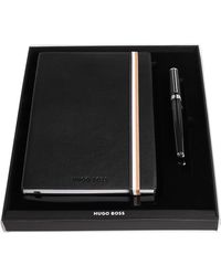 BOSS - Coffret Avec Carnet A5 Et Stylo-Plume En Laiton - Lyst