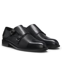 BOSS - Double Monk Shoes - Lyst