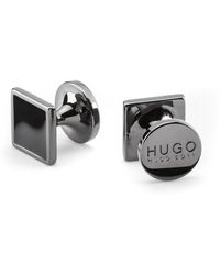 BOSS by HUGO BOSS - Viereckige Manschettenknöpfe aus Zink mit Emaille-Detail - Lyst