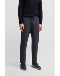 BOSS - Tapered-Fit Trousers - Lyst