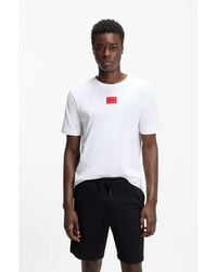 HUGO - Diragolino212 Label Logo T-Shirt Nos - Lyst