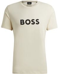 BOSS - Regular-fit T-shirt Van Katoenen Jersey Met Uv-bescherming (factor 50+) - Lyst