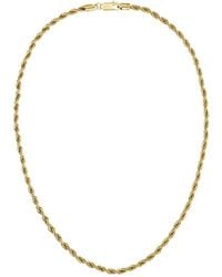 BOSS - Tone Necklace With Rope-Style Chain - Lyst