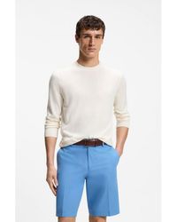 BOSS - Silk Sweater With Jacquard Pattern - Lyst