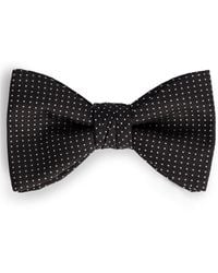 HUGO - Silk Bow Tie With Micro Dots - Lyst