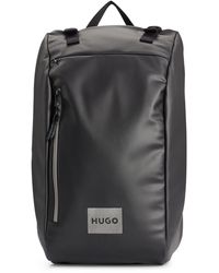 HUGO - Backpack With Decorative Reflective Logo Print - Lyst