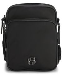 BOSS - Twill Reporter Bag With Adjustable Logo Strap - Lyst