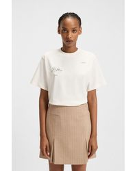 HUGO - Cotton-Jersey T-Shirt With Parisian Graphic Print - Lyst