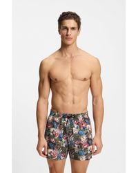 BOSS - Printed Swim Shorts - Lyst