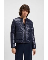 BOSS - Water-Repellent Jacket With Chevron Quilting - Lyst