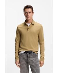 BOSS - Long-Sleeved Polo Shirt - Lyst