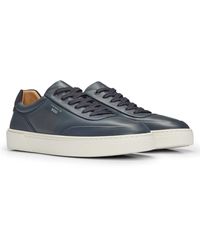 BOSS - Porsche X Leather Trainers With Special Branding - Lyst