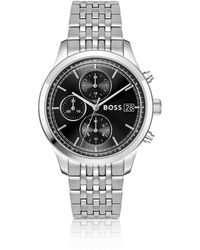 BOSS - Stratus Chronograph Mit Siebengliedrigem Armband - Lyst