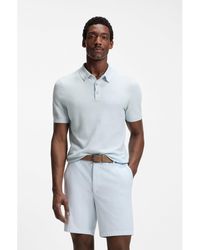 BOSS - Regular-Fit Knit Polo - Lyst