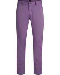 BOSS - Slim-Fit Chinos - Lyst
