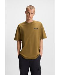 HUGO - Light Green Men's T-shirts Size M - Lyst