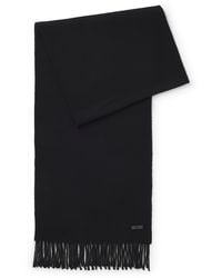 BOSS - Black Men's Scarves - Lyst