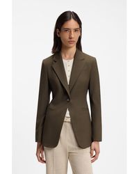BOSS - Single-Breasted Blazer - Lyst