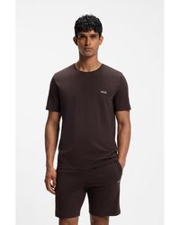 BOSS - Logo-Embroidered T-Shirt - Lyst