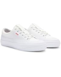 HUGO - Low-top Trainers With Branded Laces - Lyst
