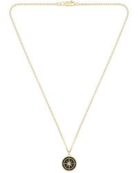 BOSS - Tone Necklace With Medallion Pendant - Lyst