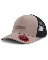 HUGO - Cotton-Twill Cap With Mesh Panels - Lyst