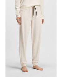 BOSS - Cuffed Tracksuit Bottoms With Signature-Stripe Drawcord - Lyst