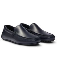 BOSS - Nappa-leather Moccasins With Driver Sole And Full Lining - Lyst