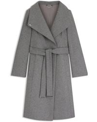 BOSS - Mantel Met Riem Van Scheerwol En Kasjmier - Lyst