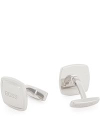 BOSS Hugo Mens E-Cube Cubistic Cufflinks in Brass with Coloured face