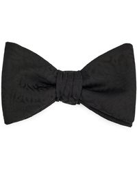 HUGO - Silk-blend Bow Tie With Animal Jacquard - Lyst