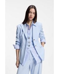 HUGO - Regular-Fit Blazer With-Tone Buttons - Lyst