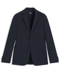 BOSS - Slim-Fit Colbert Van Hoogwaardige Stretchjersey - Lyst