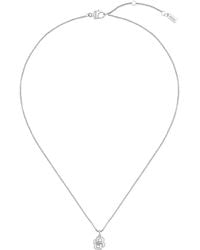 BOSS - Tone Necklace With Double B Monogram Pendant - Lyst