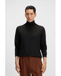 BOSS - Slim-fit Rollneck Sweater In Wool - Lyst