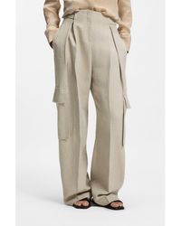 BOSS - Regular-Fit Trousers - Lyst