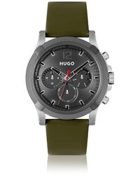 HUGO - Multi-Eye Watch With Leather Strap - Lyst