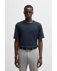 BOSS - Dark Blue Men's T-shirts Size L - Lyst