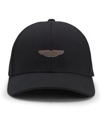 BOSS - X Aston Martin Cap Mit Flügel-Aufnäher Aus Veloursleder - Lyst