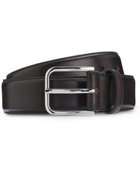 BOSS - Gürtel Aus Leder Mit Polierter Dornschließe - Lyst