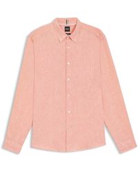 BOSS - Regular-Fit Button-Down Shirt - Lyst