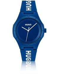 HUGO - Watch With Silicone Logo Strap - Lyst