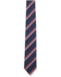 BOSS - Silk-Blend Tie With Diagonal Stripe - Lyst