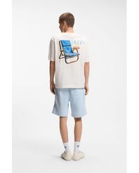 HUGO - Cotton-Jersey T-Shirt With Rear Printed Artwork - Lyst