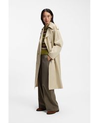BOSS - Relaxed-Fit Trench Coat - Lyst