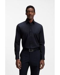 BOSS - Regular-Fit Stretch-Cotton Shirt - Lyst