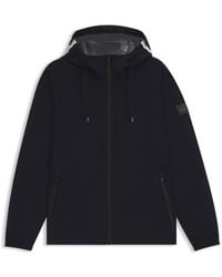 BOSS - Equestrian Waterproof Jacket With Adjustable Hood - Lyst