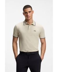 BOSS - Contrast-Tipped Polo Shirt - Lyst