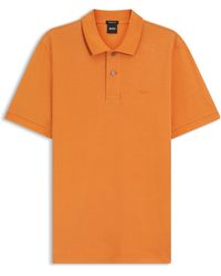 BOSS - Pallas Poloshirt Aus Baumwoll-Piqué Mit Logo-Stickerei - Lyst